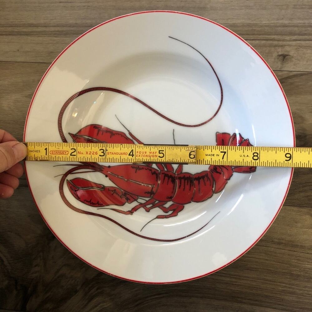 Nantucket Exclusive Design‎ Lobster Shafford Co. 9-3/8" Rim Soup Bowl - Picture 5 of 5